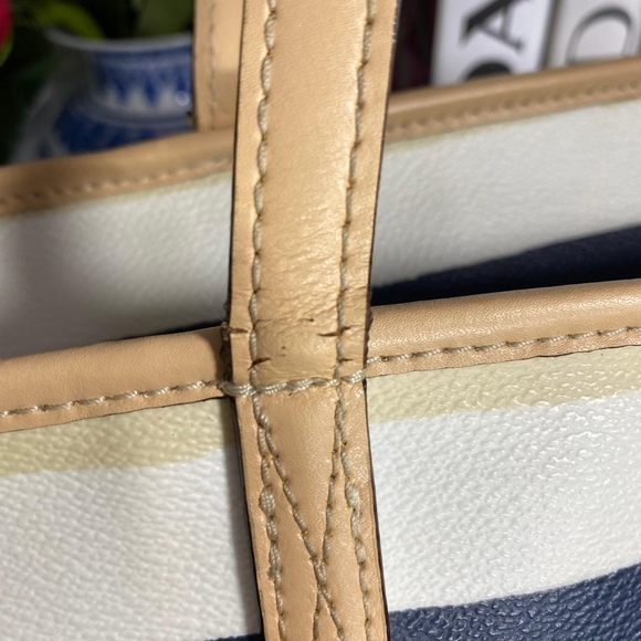 Kate Spade navy/cream tote bag. Please see all photos as they are part of the it - Picture 8 of 17